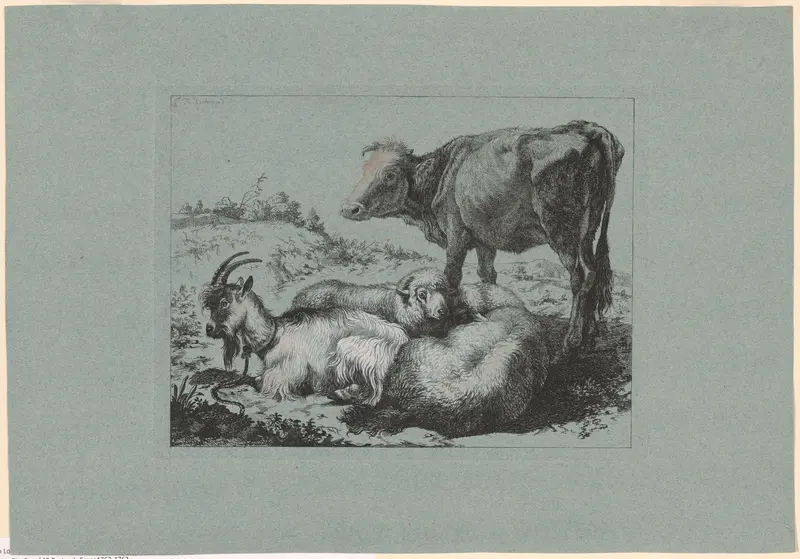 Plate 6, from The Set of 12 Pastorals Scenes