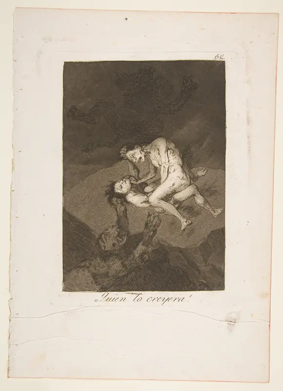 Plate 62 from "Los Caprichos": Who would have thought it? (Quien lo creyera!) Wall Art by Goya (Francisco de Goya y Lucientes) - High-Resolution Digital Print