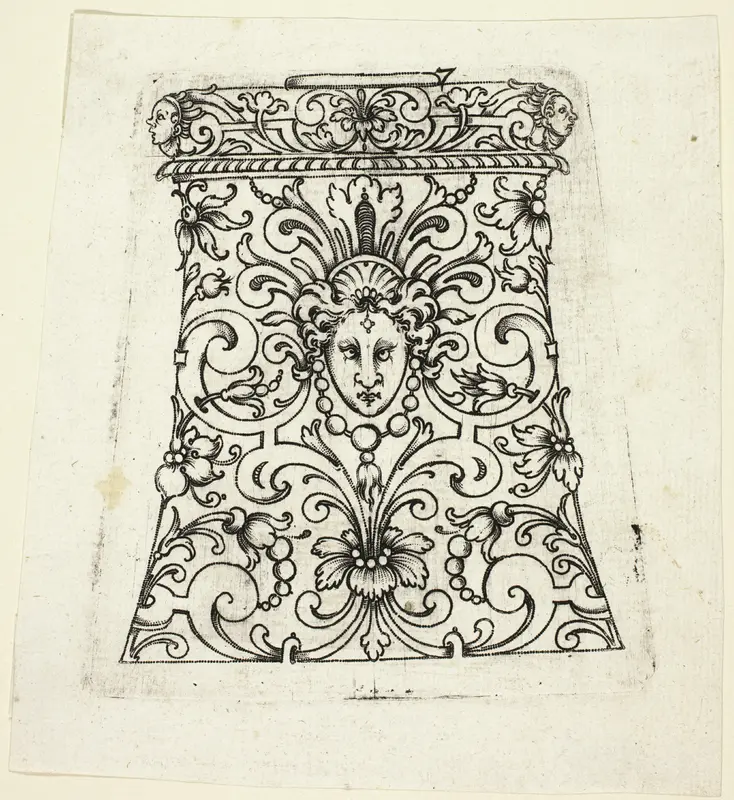 Plate 7, from twenty ornamental designs for goblets and beakers Wall Art by Master A.P. - High-Resolution Digital Print