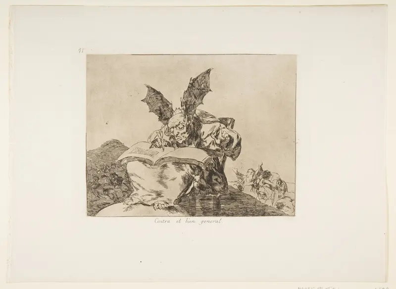Plate 71 from "The Disasters of War" (Los Desastres de la Guerra): 'Against the common good' (Contra el bien general) Wall Art by Goya (Francisco de Goya y Lucientes) - High-Resolution Digital Print