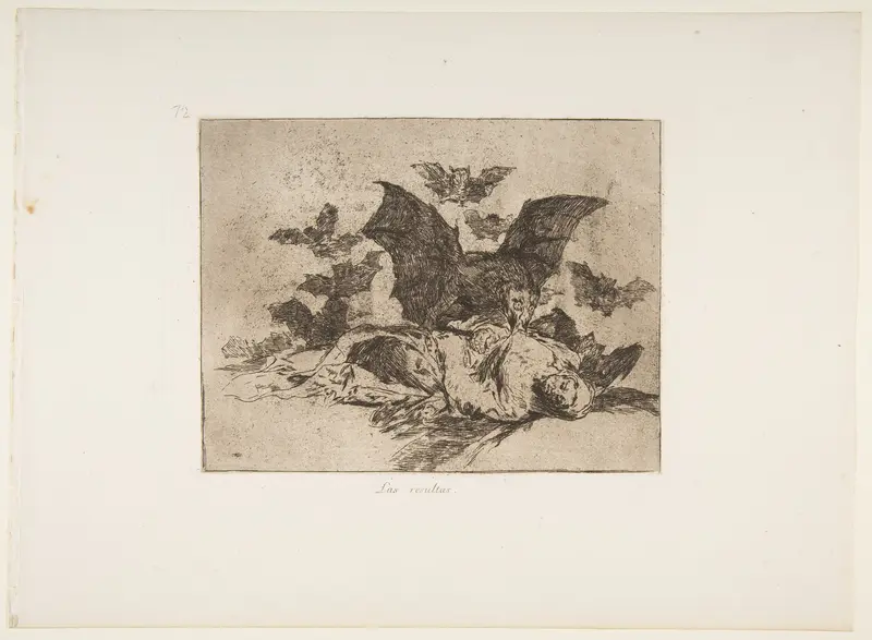Plate 72 from "The Disasters of War" (Los Desastres de la Guerra): 'The Consequences' (Las resultas)