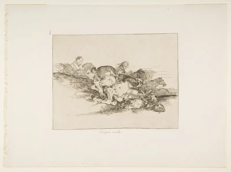 Plate 8 from "The Disasters of War" (Los Desastres de la Guerra): 'It always happens' (Siempre sucede) Wall Art by Goya (Francisco de Goya y Lucientes) - High-Resolution Digital Print