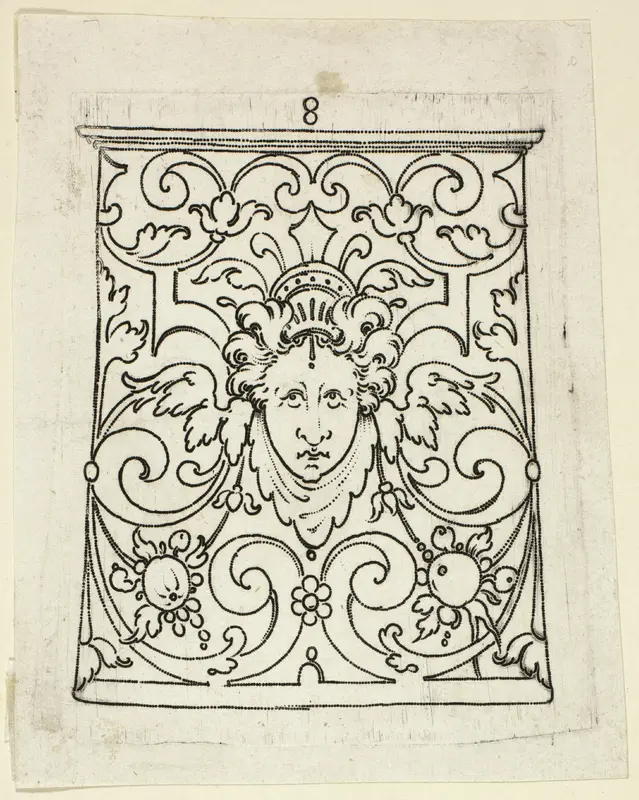 Plate 8, from XX Stuck zum (ornamental designs for goblets and beakers) Wall Art by Master A.P. - High-Resolution Digital Print