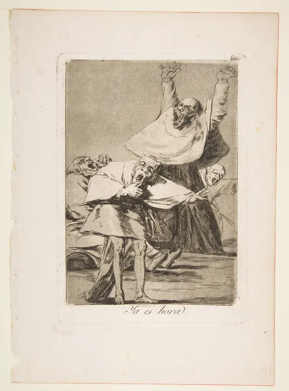 Plate 80 from "Los Caprichos": It is time (Ya es hora) Wall Art by Goya (Francisco de Goya y Lucientes) - High-Resolution Digital Print