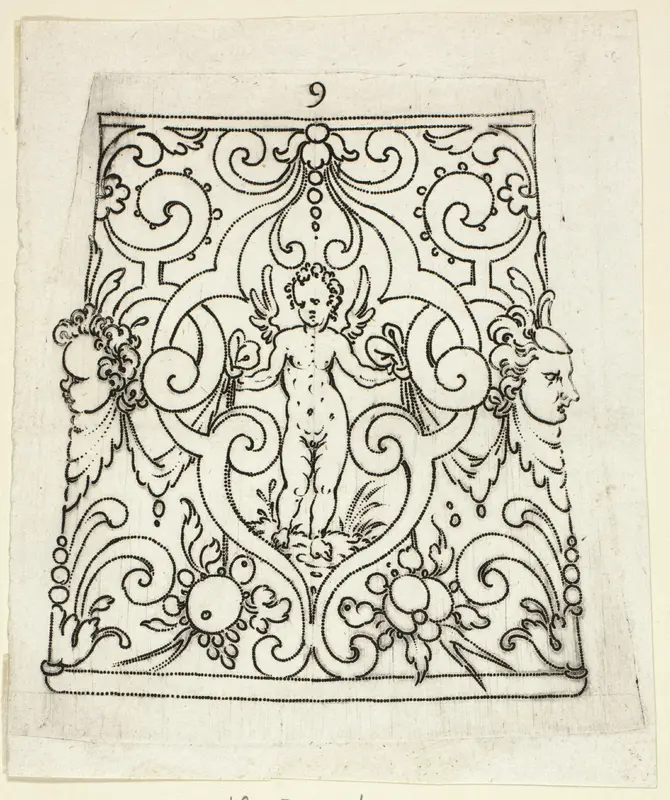Plate 9, from XX Stuck zum (ornamental designs for goblets and beakers) Wall Art by Master A.P. - High-Resolution Digital Print