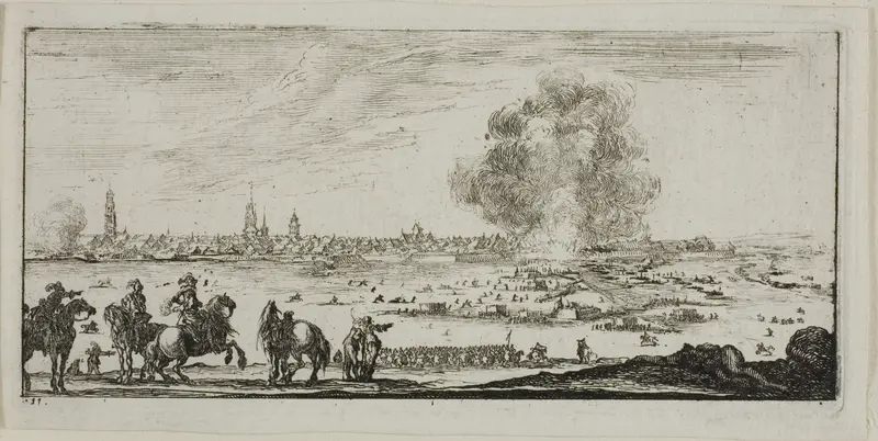 Plate Eleven from Drawings of Several Movements by Soldiers Wall Art by Stefano della Bella - High-Resolution Digital Print