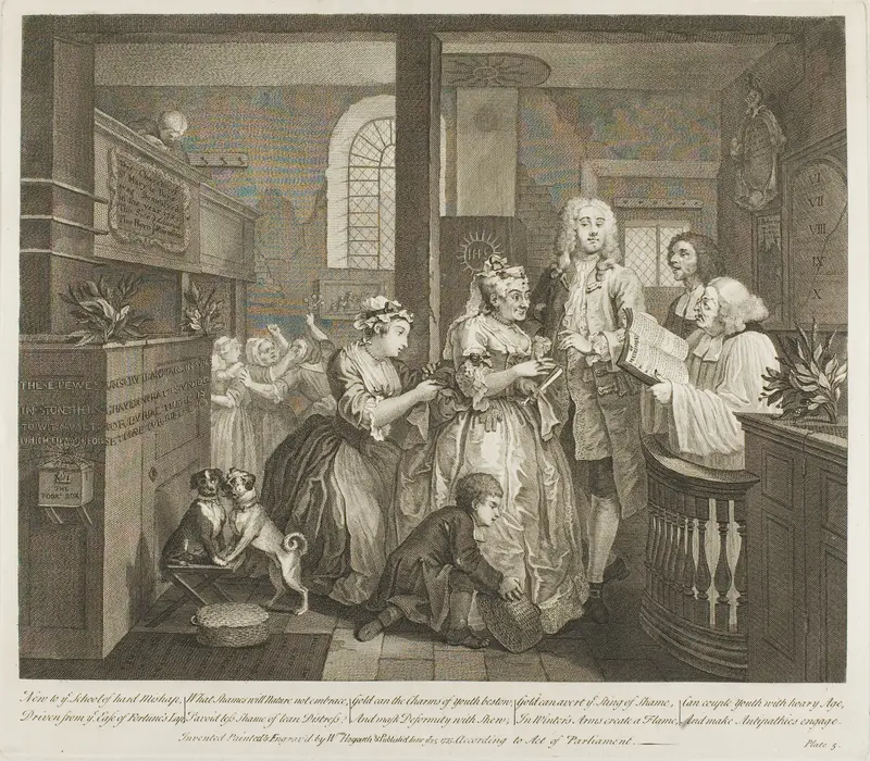 Plate Five, from A Rake's Progress Wall Art by William Hogarth - High-Resolution Digital Print