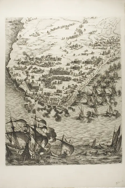 Plate Four from La Siège de la Rochelle