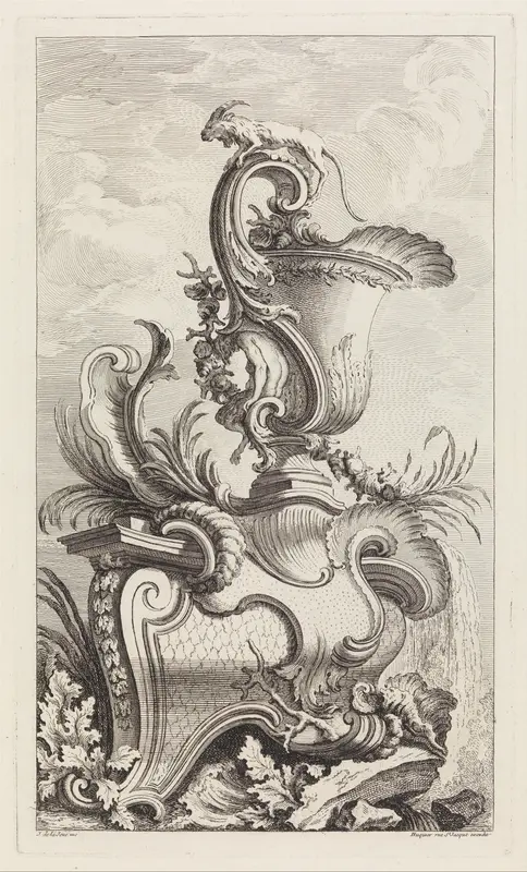 Plate from Book of Vases Wall Art by Jacques de La Joue the Younger - High-Resolution Digital Print