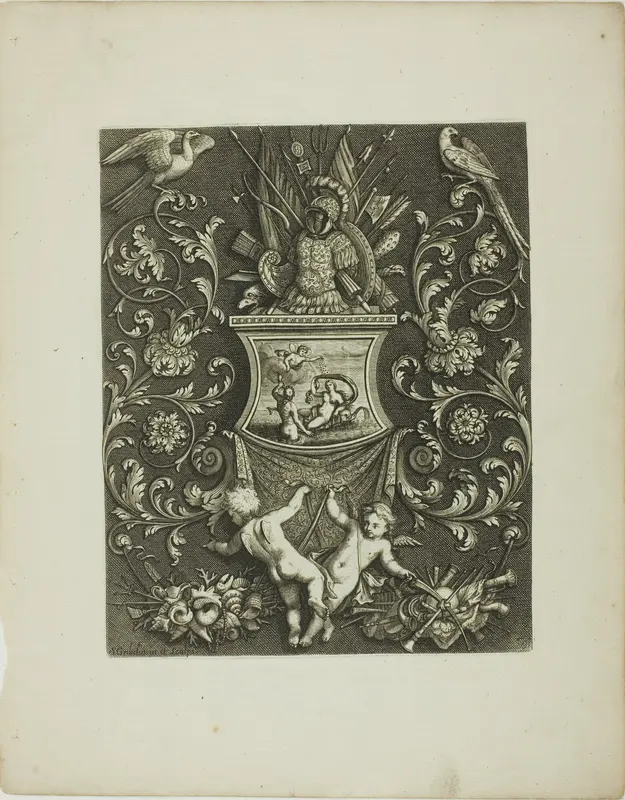 Plate Nine, from A New Book of Ornaments Wall Art by Simon Gribelin, II - High-Resolution Digital Print