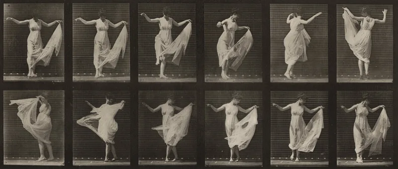 Plate Number 187. Dancing (fancy) Wall Art by Eadweard Muybridge - High-Resolution Digital Print