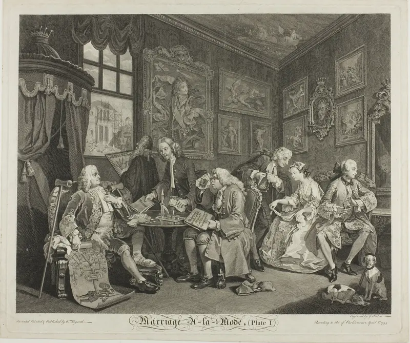 Plate One, from Marriage à la Mode
