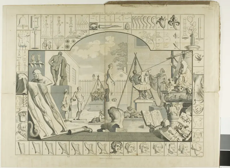 Plate One, from The Analysis of Beauty Wall Art by William Hogarth - High-Resolution Digital Print
