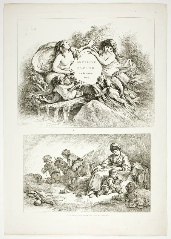 Plate Seven of 38, from Oeuvres de J. B. Huet Wall Art by Jean Baptiste Huet - High-Resolution Digital Print