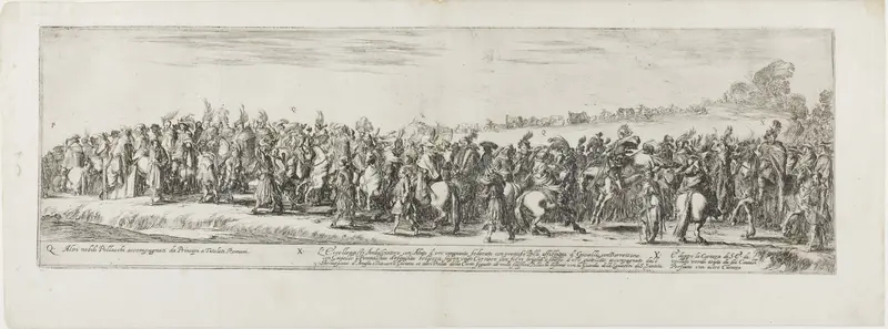 Plate Six, from Entrance of the Ambassador of Poland into Rome