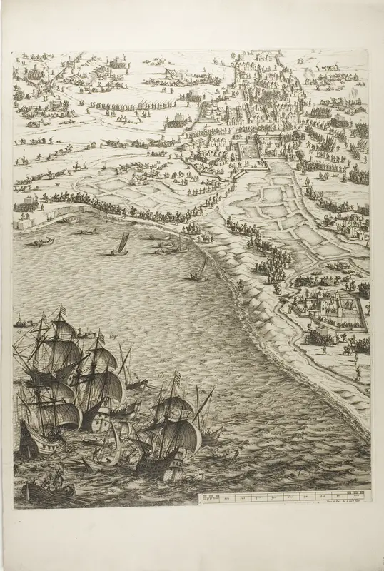 Plate Six from La Siège de la Rochelle