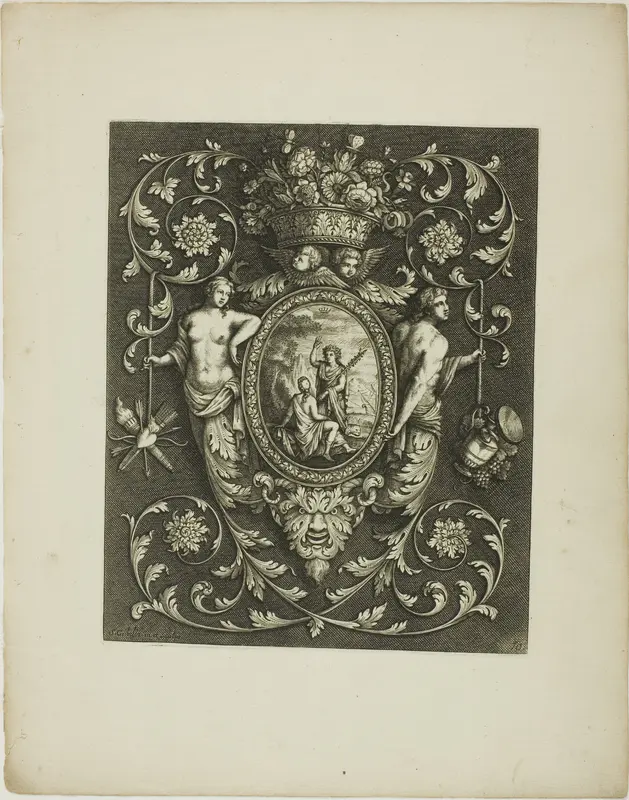 Plate Ten, from A New Book of Ornaments Wall Art by Simon Gribelin, II - High-Resolution Digital Print