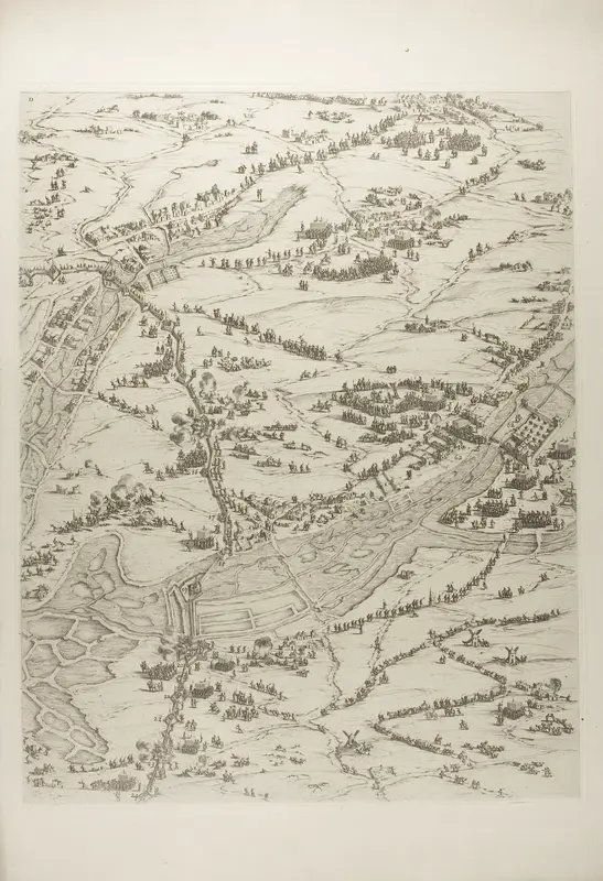Plate Three from La Siège de la Rochelle