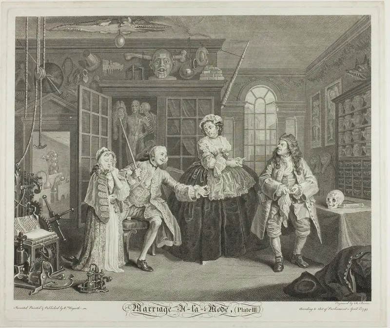Plate Three, from Marriage à la Mode Wall Art by Bernard Baron - High-Resolution Digital Print