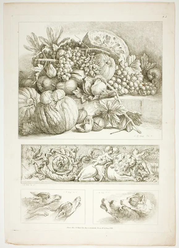 Plate Three of 38 from Oeuvres de J. B. Huet