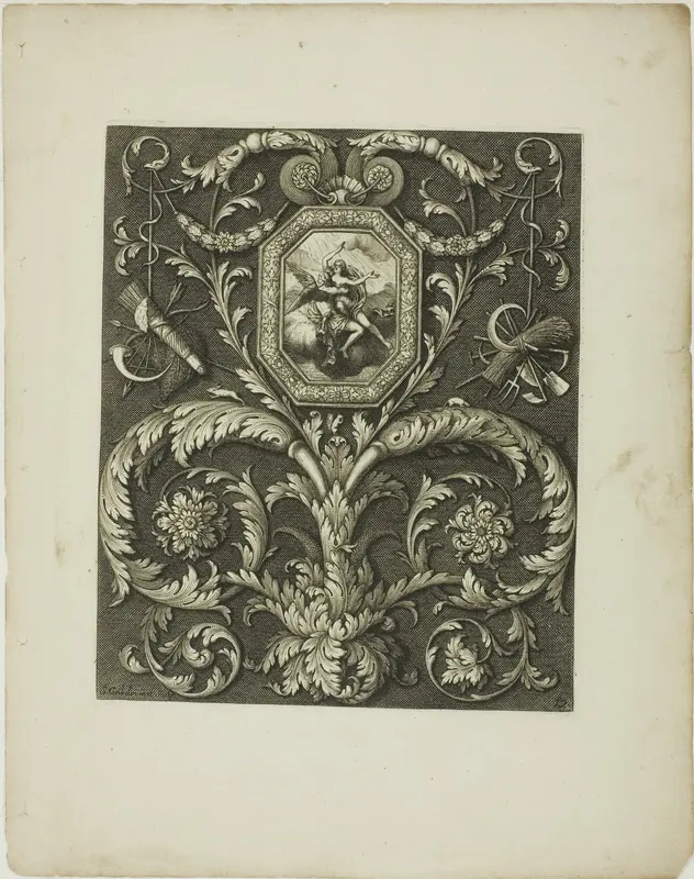 Plate Twelve, from A New Book of Ornaments Wall Art by Simon Gribelin, II - High-Resolution Digital Print