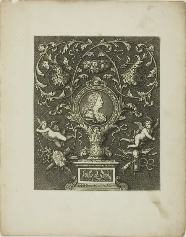 Plate Two, from A New Book of Ornaments Wall Art by Simon Gribelin, II - High-Resolution Digital Print