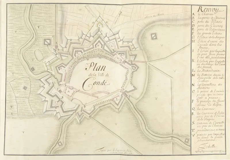 Plattegrond van Condé Wall Art by Unknown - High-Resolution Digital Print