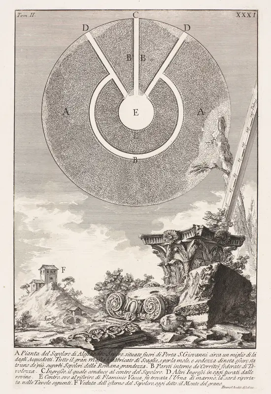 Plattegrond van de Tombe van Alexander Severus Wall Art by Unknown - High-Resolution Digital Print