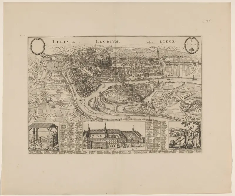 Plattegrond van Luik Wall Art by Unknown - High-Resolution Digital Print