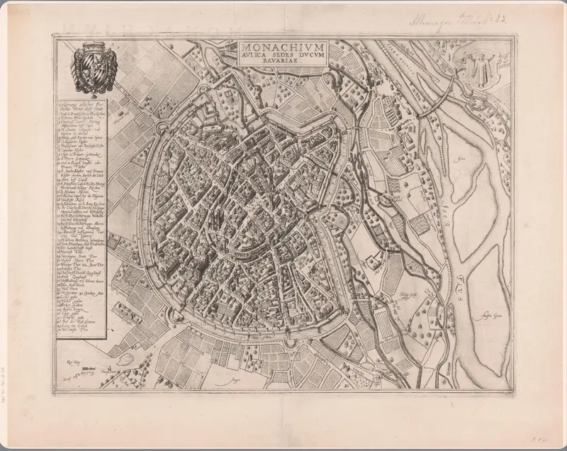 Plattegrond van München Wall Art by Unknown - High-Resolution Digital Print