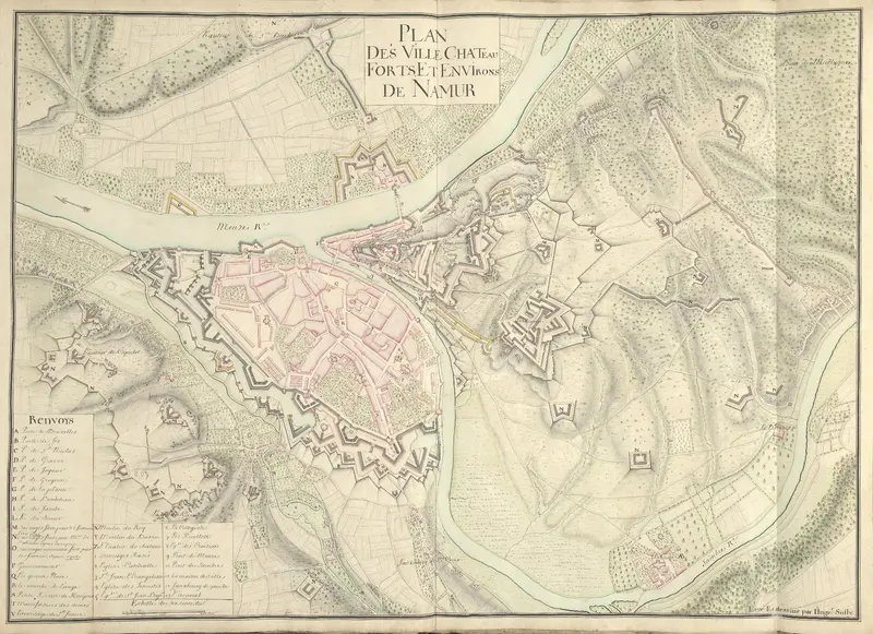 Plattegrond van Namen, ca. 1701-1715 Wall Art by Unknown - High-Resolution Digital Print