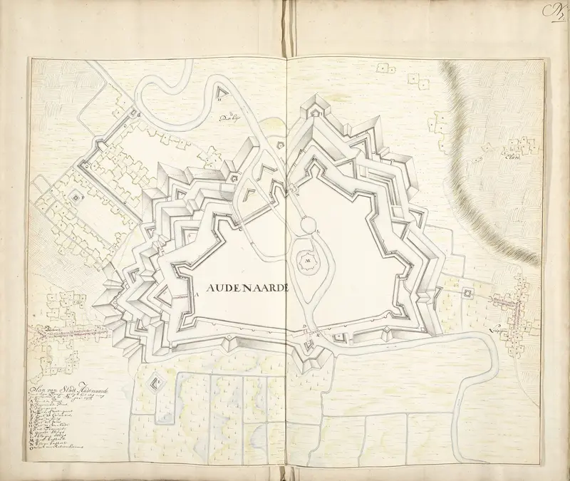 Plattegrond van Oudenaarde, 1706 Wall Art by Samuel Du Ry de Champdoré - High-Resolution Digital Print