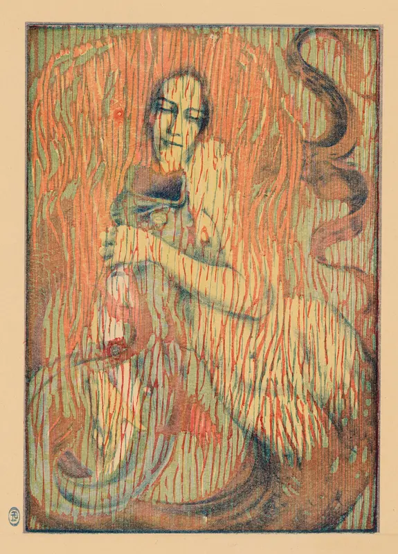 Playful Mermaid Wall Art by Henri Heran - High-Resolution Digital Print