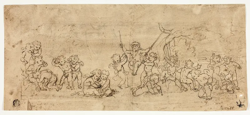 Playing Putti Wall Art by Jacob de Wit - High-Resolution Digital Print