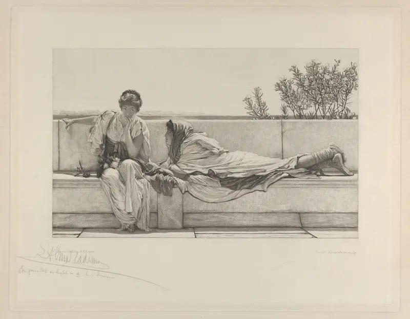 Pleading Wall Art by Sir Lawrence Alma-Tadema - High-Resolution Digital Print