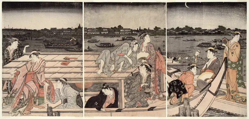 Pleasure-Boating on the Sumida River