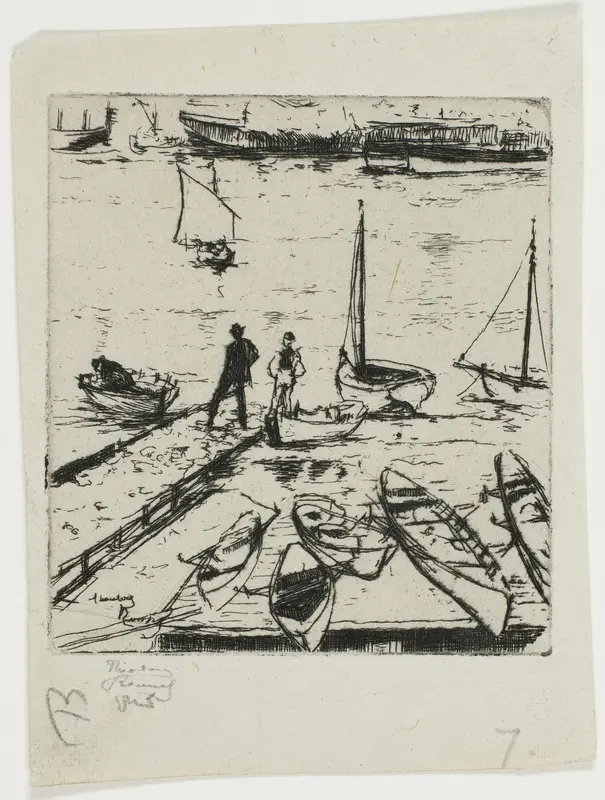 Pleasure Boats, Chelsea Wall Art by Theodore Roussel - High-Resolution Digital Print