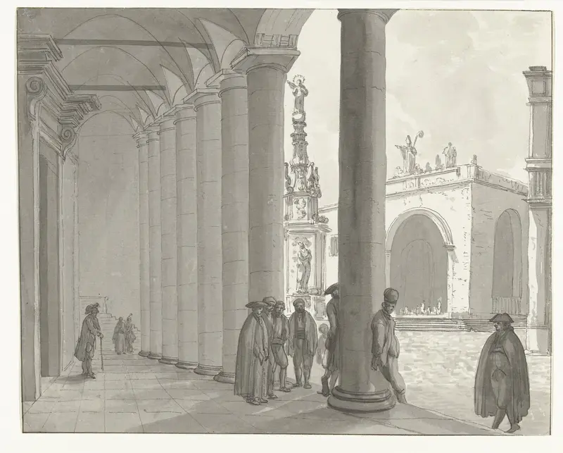 Plein in de stad Nardo Wall Art by Louis Ducros - High-Resolution Digital Print