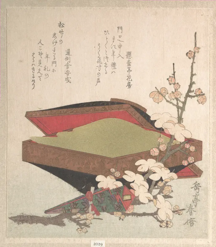 Plum Blossoms and Cake-Box