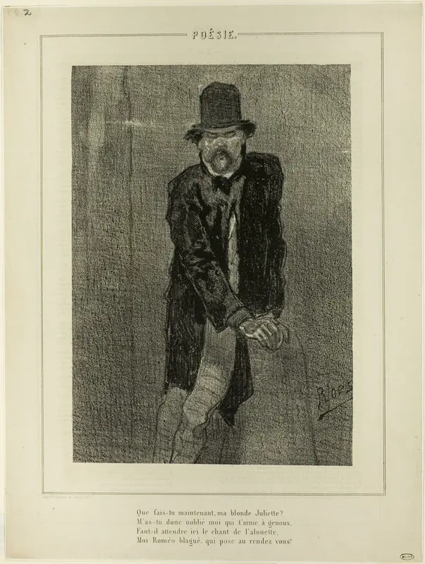 Poetry IV Wall Art by Félicien Rops - High-Resolution Digital Print
