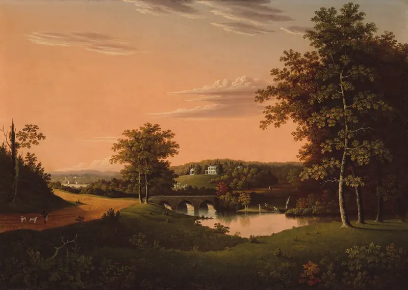 Point Breeze, the Estate of Joseph Napoleon Bonaparte at Bordentown, New Jersey Wall Art by Charles B. Lawrence - High-Resolution Digital Print