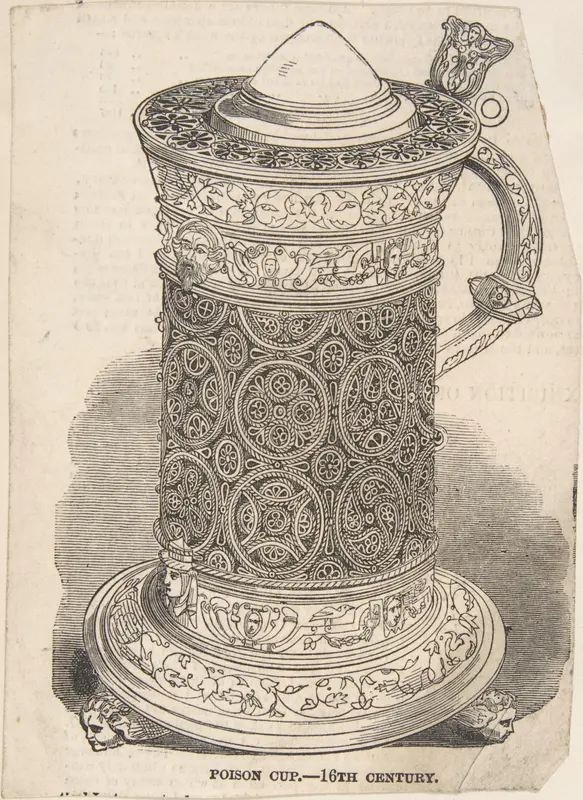 Poison Cup - 16th century Wall Art by Anonymous, British, 19th century - High-Resolution Digital Print