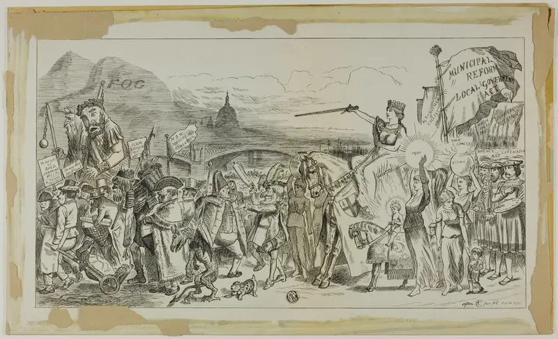 Political Cartoon Wall Art by Unknown artist - High-Resolution Digital Print