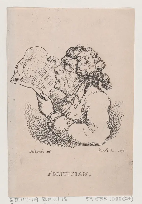 Politician Wall Art by Thomas Rowlandson - High-Resolution Digital Print