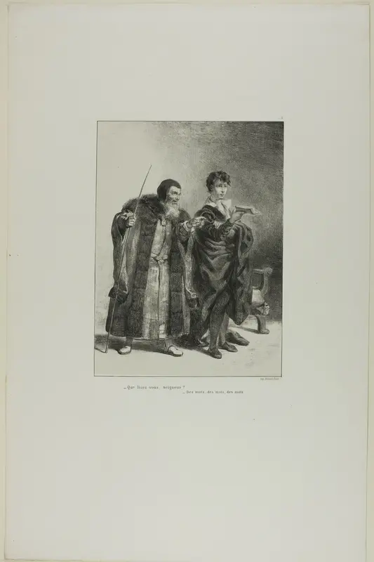 Polonius and Hamlet, plate 4 from Hamlet