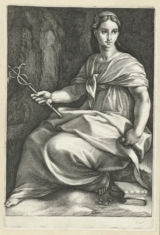 Polyhymnia Wall Art by Hendrick Goltzius - High-Resolution Digital Print