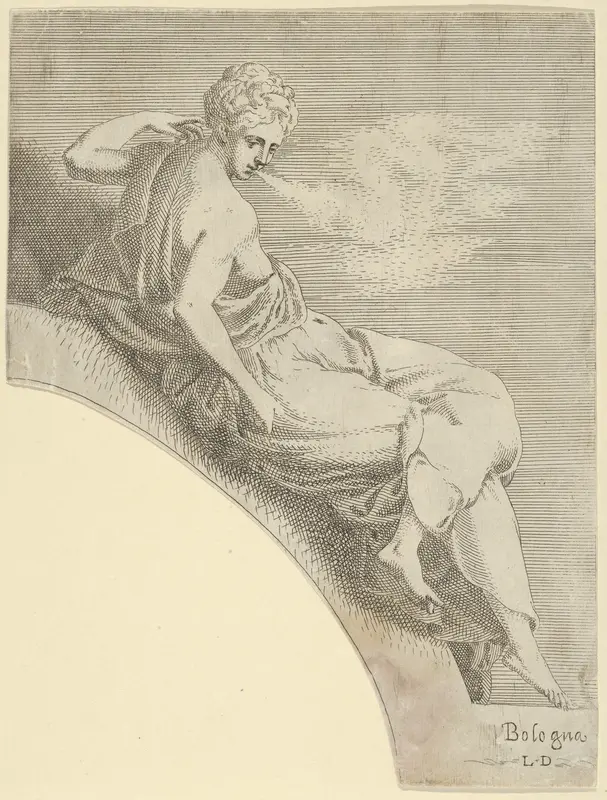 Polyhymnia, from "Twelve Muses and Goddesses" Wall Art by Léon Davent - High-Resolution Digital Print
