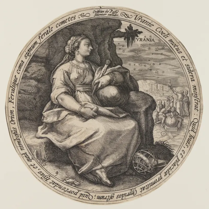 Polymnia, from The Muses Wall Art by Crispijn van de Passe, I - High-Resolution Digital Print