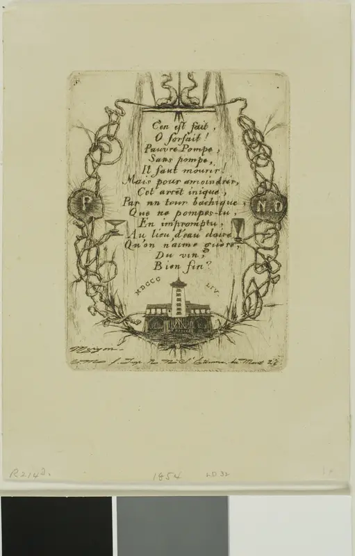 Pompe Notre-Dame, Paris, small plate