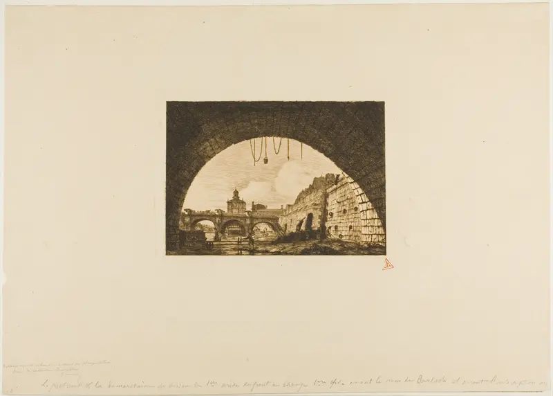 Pont-Neuf and the Samaritaine Seen from Under the First Arch of the Pont-au-Change, Paris